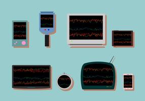 Heart Rate Monitor Free Vector