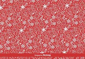 Red Christmas Vector Pattern
