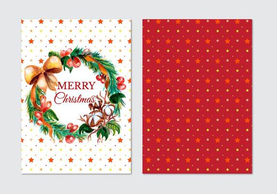 Beautiful Free Vector Christmas Card 