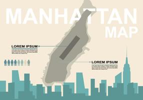 Imagen de mapa de Manhattan gratis vector