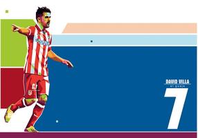 David Villa - WPAP vector