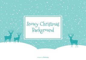 Beautiful Snow Scene Illustration vector