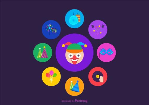 Vector Party Favours Icons
