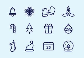 Iconos de Navidad gratis vector