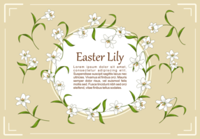 Easter Lily Plant Vector