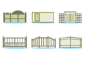 Open Gate Vector Set