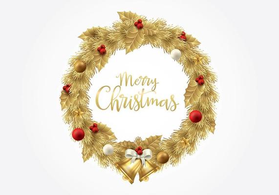 Gold Christmas Vector Art, Icons, and Graphics for Free Download