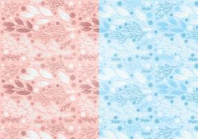 Vector Winter Hand Drawn Patterns