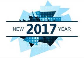Vector de fondo libre de año nuevo 2017