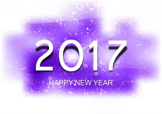Free Vector New Year 2017 Background