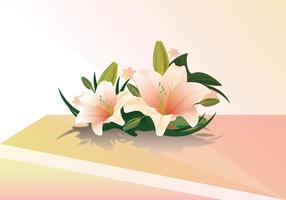 Easter lily realistic vector