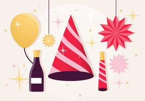 Festive New Year Elements Vector