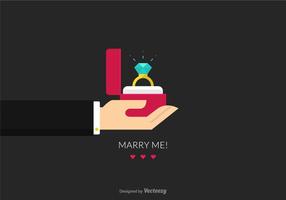 Proposal Marriage Vector Illustration