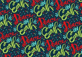 Peace On Earth Repeat Pattern vector