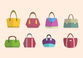 Colorful Hand Bag Set vector