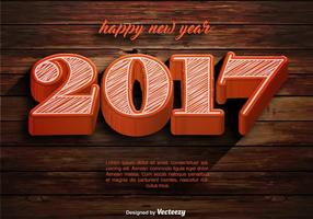 Vector Happy New Year 2017 Template