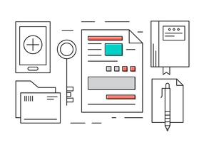 Free Office Icons vector