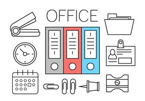 Iconos de Office gratuitos vector