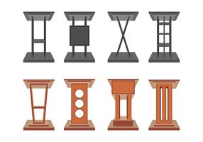 Lectern Vector Icons