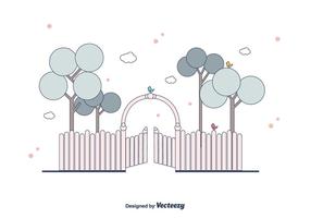 Open Gate Vector