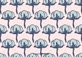 Cotton Flower Pattern vector