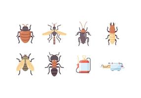 Free Pest Control Icons vector