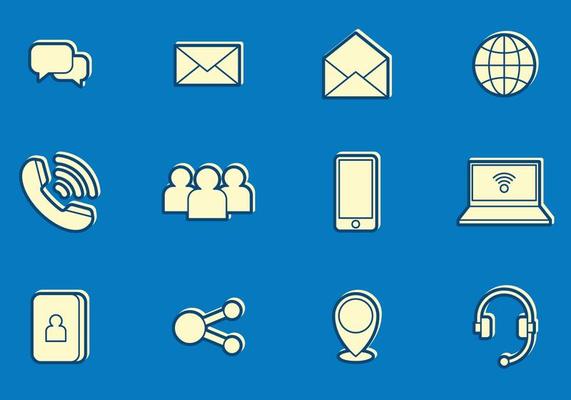 Email and communication icons