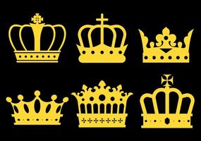 Iconos De La Corona Británica Gratuita vector