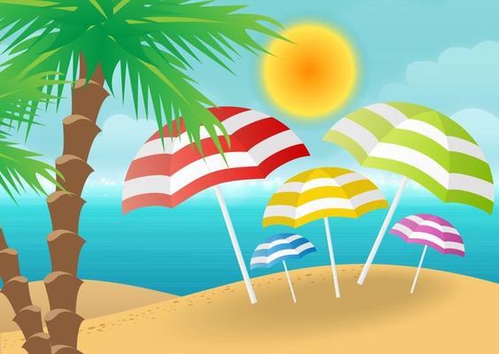 Beach Vector Background