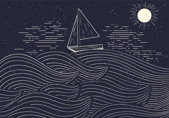 Detailed Vector Illustration Of The Sea