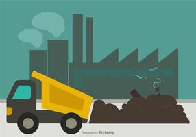 Free Landfill Ilustración Vector plana