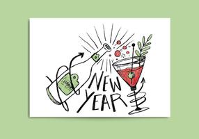 Free New Year Card vector