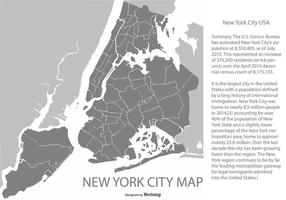 New York City Map Illustration vector