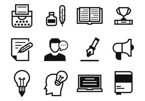 Free Writers and Storytelling Icons Vector