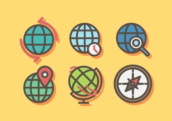 3d Globe Grid Vector Set Download Free Vector Art Stock Graphics