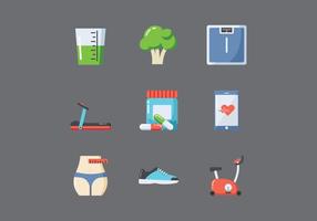 Free Healthy Lifestyle Icons vector