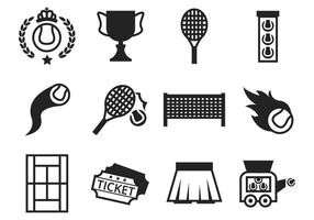 Tennis Icons Vector