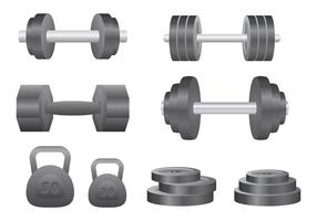 Dumbell Icons Vector