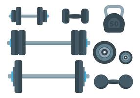 Dumbell Icons Vector