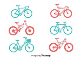 Conjunto de vectores de bicicletas