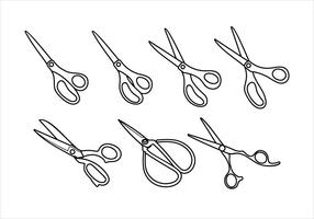 Scissors Outline Free Vector