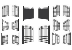 Open Gate Vector Illustration