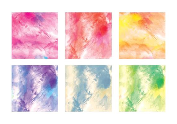 Vector Watercolor Squares
