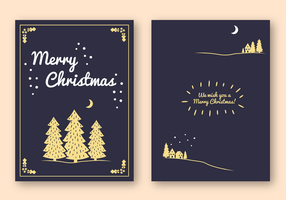 Free Merry Christmas Card Vector