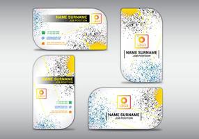 Vector illustration of business card colorfull