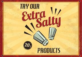 Extra Salty Restaurant Vector 