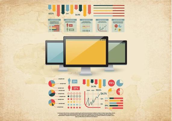 Retro Office Kit Vector
