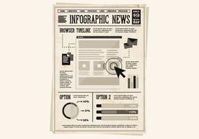 Newspaper Newsletter Vector