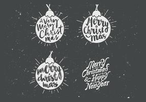 Chalkboard Ornament Collection Vector