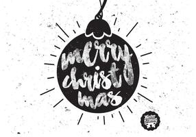 Christmas Ornament Charcoal Vector